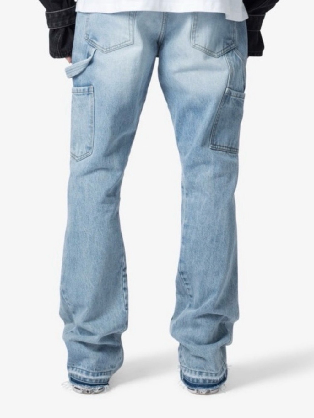 MNML Light Blue Bootcut Jeans - Picture 4 of 4